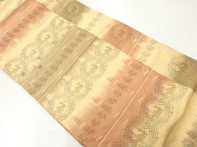 JAPANESE FUKURO OBI / WOVEN ARISUGAWA PATTERN